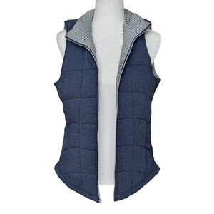 Marc New York Performance Reversible Vest Navy Stripes White Navy Size L Women
